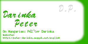 darinka peter business card